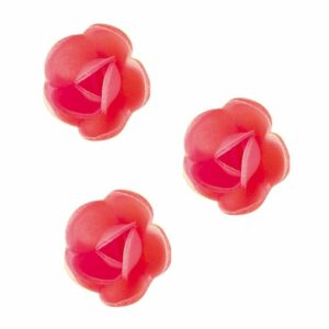 Dekori vafeļu Rozītes rozā 30mm, 72gab.