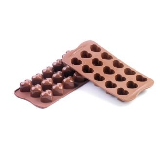 Forma silikona šokolādei 30x22 h-25mm 15x10ml MONAMOUR