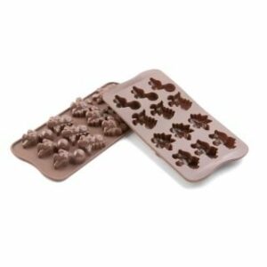 Forma silikona šokolādei 40x33 h-16mm 12x8ml DINO