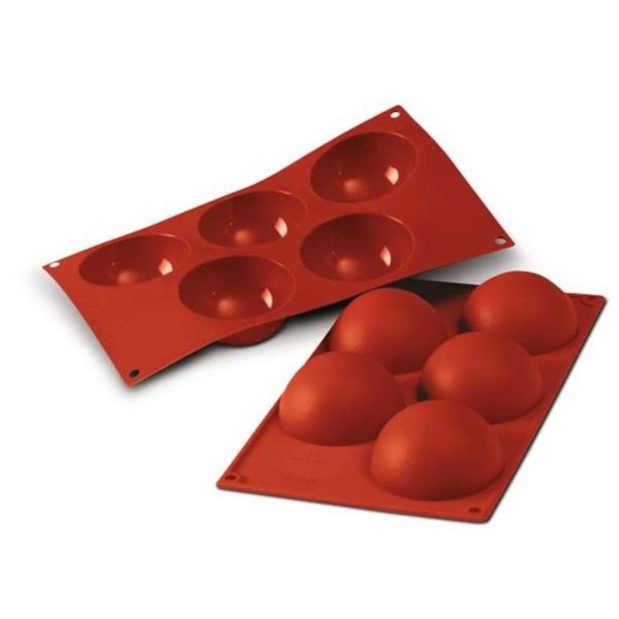 Forma silikona ø80 h-40mm 5x120ml HALF SPHERE SF001