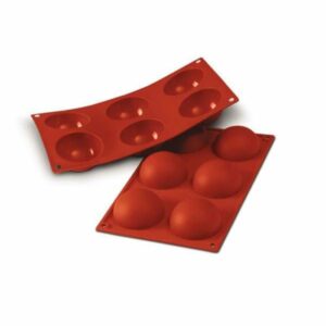 Forma silikona ø60 h-30mm 6x60ml HALF SPHERE SF003