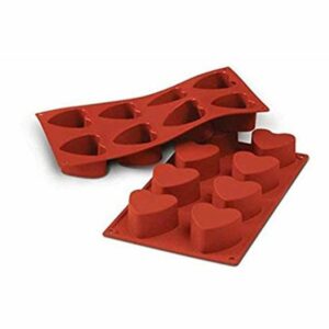 Forma silikona ø60 h-35mm 8x90ml HEART SF040