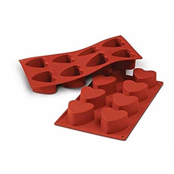 Forma silikona ø60 h-35mm 8x90ml HEART SF040