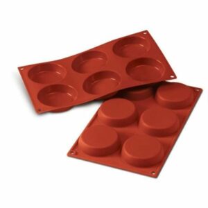 Forma silikona ø80 h-18mm 6x72ml FLAN MOULD SF047