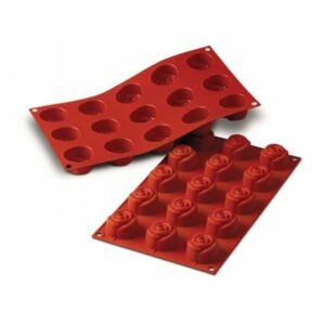Forma silikona ø44 h-27mm 15x23ml ROSE SF074