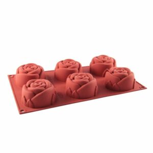 Forma silikona ø76 h-40mm 6x115ml ROSE SF077