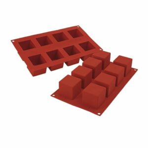 Forma silikona 50x50 h-50mm 8x125ml CUBE SF104