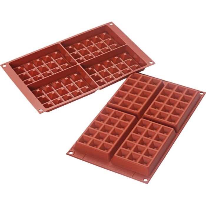Forma silikona 130x81 h-17mm 4x137ml WAFFEL SF155