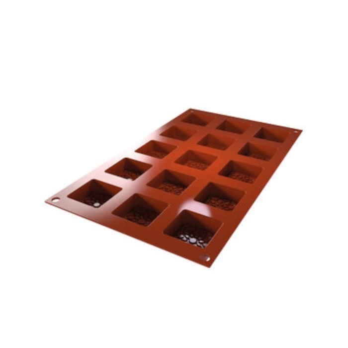 Forma silikona 40x40 h-16mm 15 iedaļas MAURESQUE SF379