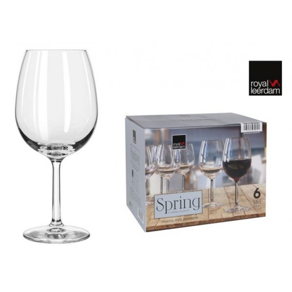 Vīna glāze 580ml 6vnt SPRING