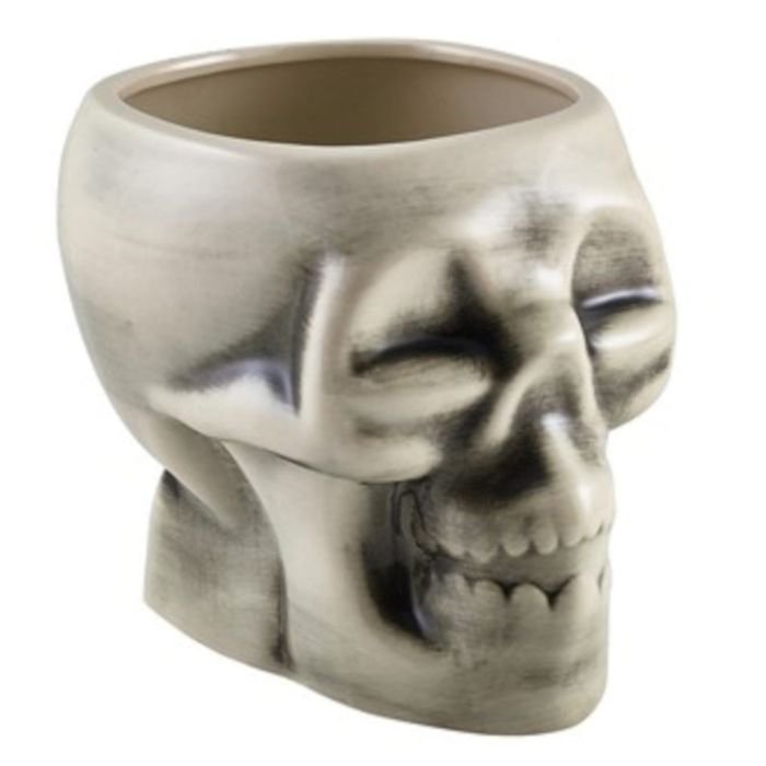 Glāze TIKI SKULL 800ml balta