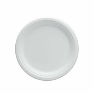 Šķīvji v/l BIO ø22.5cm, 50gab. cukurn.šķiedras