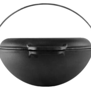 BRIZOLL TŪRISMA KATLS AR VĀKU/PANNU D36CM, 8L, ČUGUNS, BRIZOLL