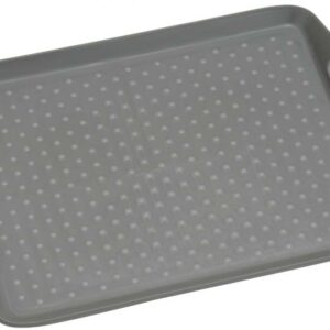 SERVĒJAMĀ PAPLĀTE AR NESLĪDOŠIEM PUNKTIEM, 45x32x4.5CM, PELĒKA, PLASTMASAS, Kesper