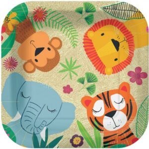 JUNGLE FRIENDS KVADRĀTV. PAPĪRA ŠĶĪVJI 23x23CM, 10GB, 0.175KG/IEP, Paw Decor Collection