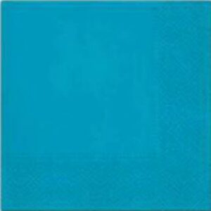 SALVETES 33x33CM, UNICOLOR, TURQUOISE, Paw Decor Collection