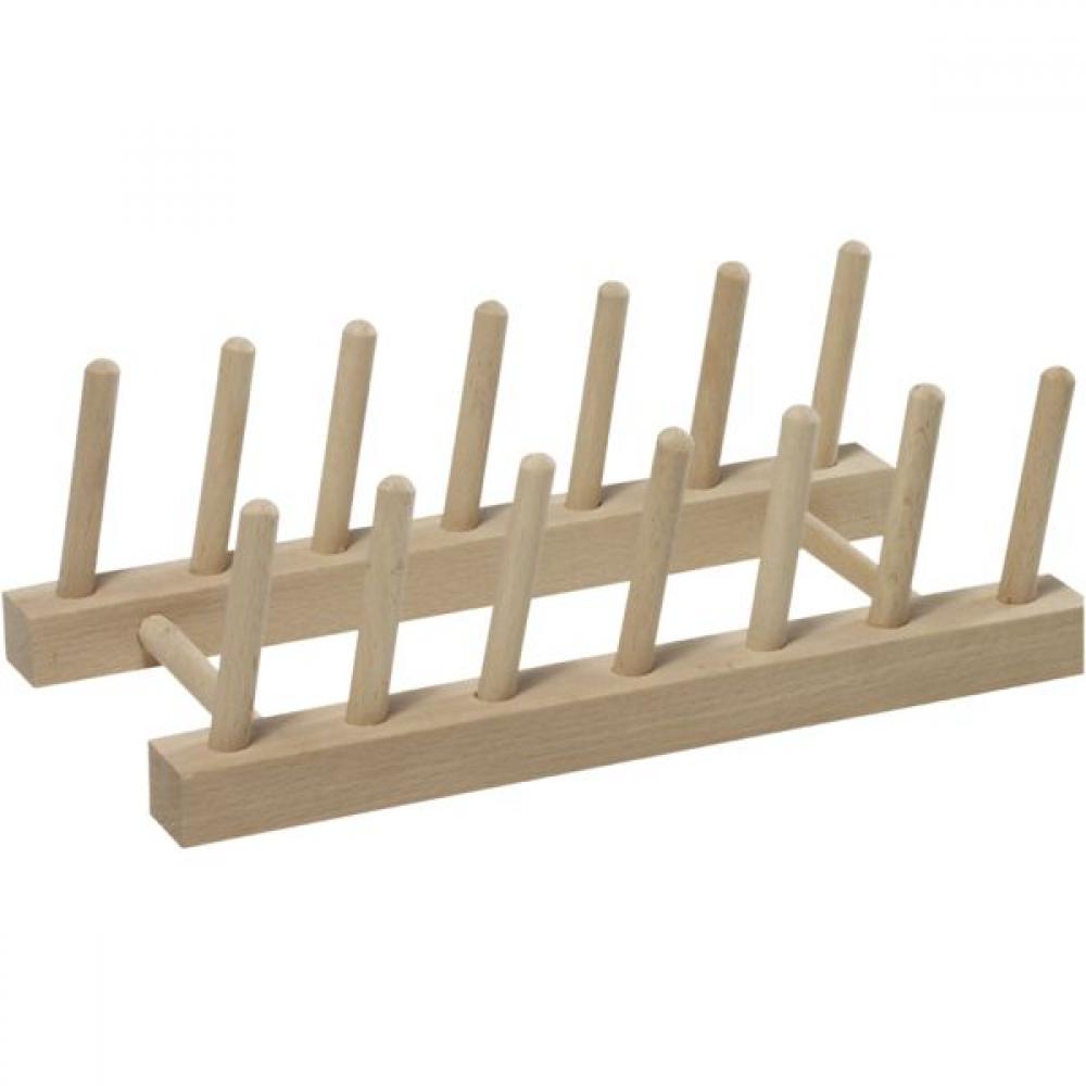 TRAUKU STATĪVS 6 ŠĶĪVJIEM 25x14x9.7CM, BĒRZS, FSC, Kesper