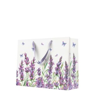 DĀVANU MAISIŅŠ HORIZONTAL 33.5x26.5x13CM, LAVENDER BUTTERFLY, Paw Decor Collection