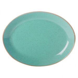 SEASONS TURQUOISE ovāls šķīvis 24cm, Porland