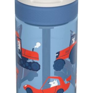 LAGOON ŪDENS PUDELE BĒRNIEM 400ML, CEĻOJOŠIE SUŅI, PLASTMASA, Kambukka
