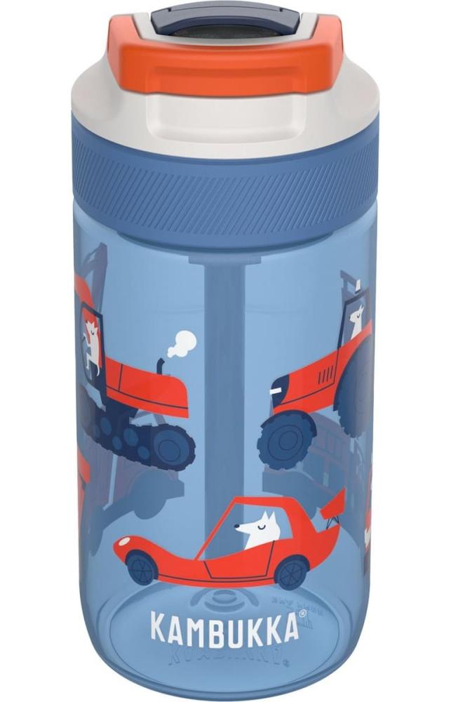 LAGOON ŪDENS PUDELE BĒRNIEM 400ML, CEĻOJOŠIE SUŅI, PLASTMASA, Kambukka