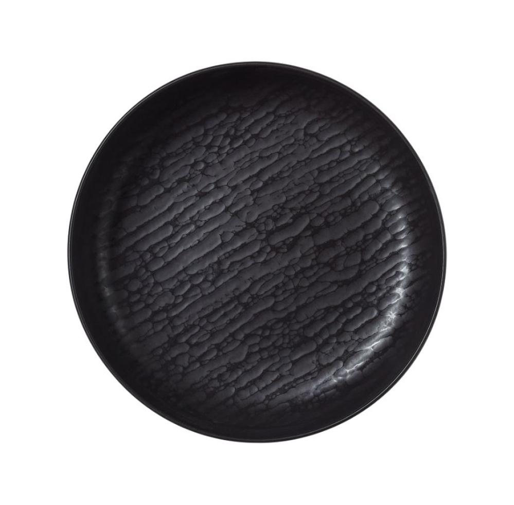 BĻODA D20CM, MELNA, PORCELĀNS, WAS
