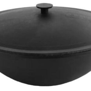 BRIZOLL WOK PANNA AR VĀKU D36CM, 8L, ČUGUNS, INDUKCIJAI, BRIZOLL