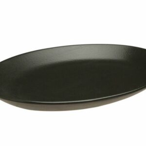 SEASONS melns ovāls šķīvis 30cm, Porland