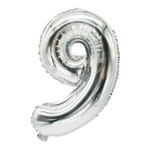 "FOLLIJA BALONS ""9"" 35X20CM, SUDRABA KR., 0.012KG/IEP", Pap Star