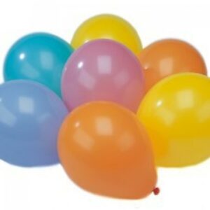RAINBOW BALONI 25CM, 10GAB. 0.033 kg / iepak., Pap Star