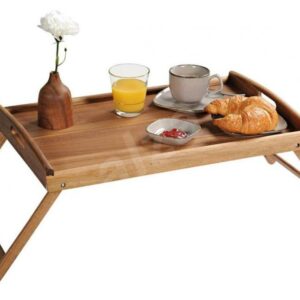GULTAS PAPLĀTE UZ KĀJĀM 48x31x5.5CM, AKĀCIJAS KOKA, Kesper