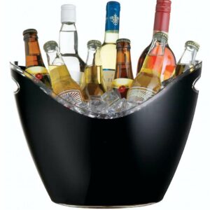 BARCRAFT LEDUS TRAUKS PUDEĻU ATDZESĒŠANAI 25X27X25CM, MELNS, AKRILS, La Cafetiere