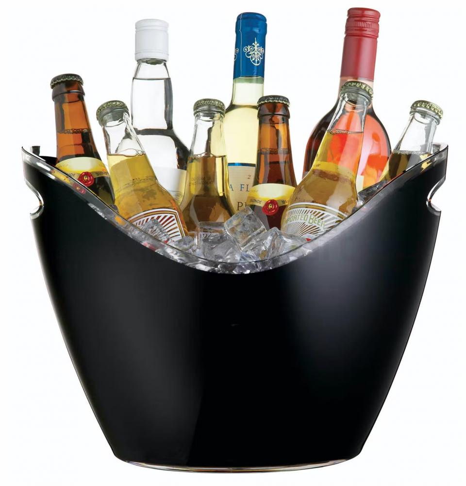 BARCRAFT LEDUS TRAUKS PUDEĻU ATDZESĒŠANAI 25X27X25CM, MELNS, AKRILS, La Cafetiere