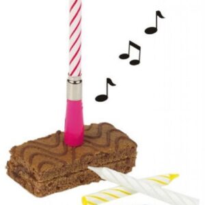 SVECE MUZIKĀLA HAPPY BIRTHDAY AR 3 REZ. 0.022 KG / IEPAK., Pap Star