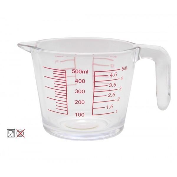 Trauks mērīšanai stikla 500ml