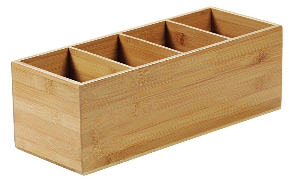 PĀRVIETOJAMS PIEDERUMU STATĪVS 35x12x14CM, BAMBUSA, Kesper