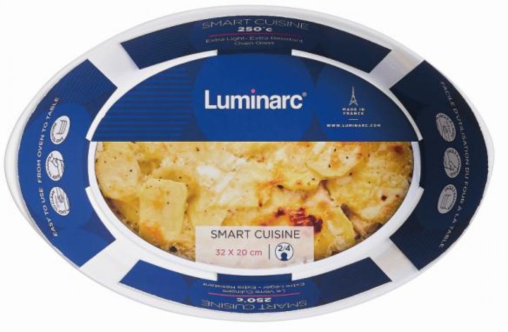 SMART CUISINE CARINE CEPAMTRAUKS 32X20CM, OVĀLS, 250°C, OPĀLSTIKLS, Luminarc