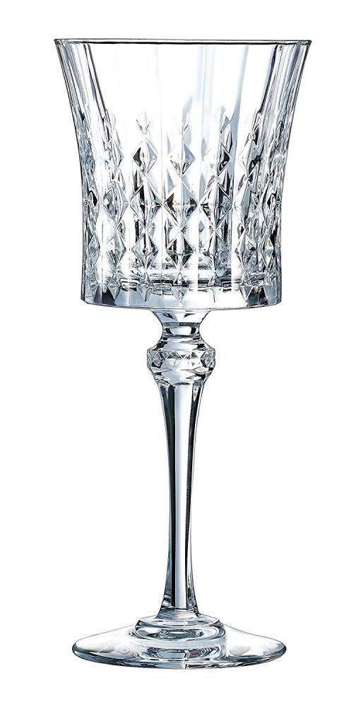LADY DIAMOND VĪNA GLĀZES 270ML 6GAB, KRISTALĪNA, Cristal d Arques