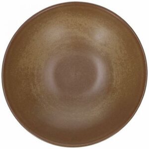 TERRACOTTA BROWN SALĀTU BĻODA 23.5CM, PORCELĀNS, Tognana