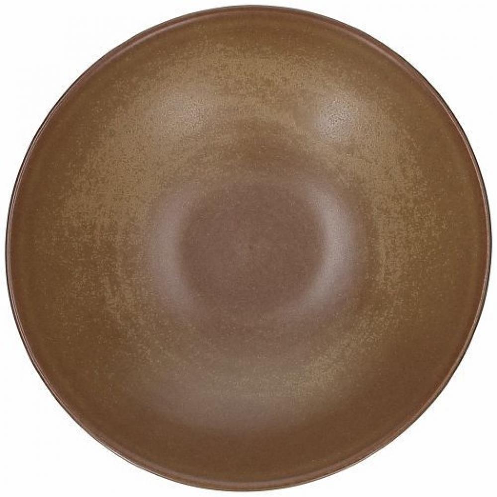 TERRACOTTA BROWN SALĀTU BĻODA 23.5CM, PORCELĀNS, Tognana