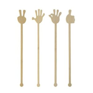 PURE HANDS KOKTEIĻU KOCIŅI 21CM, 100GAB/IEP, BAMBUSS, Pap Star