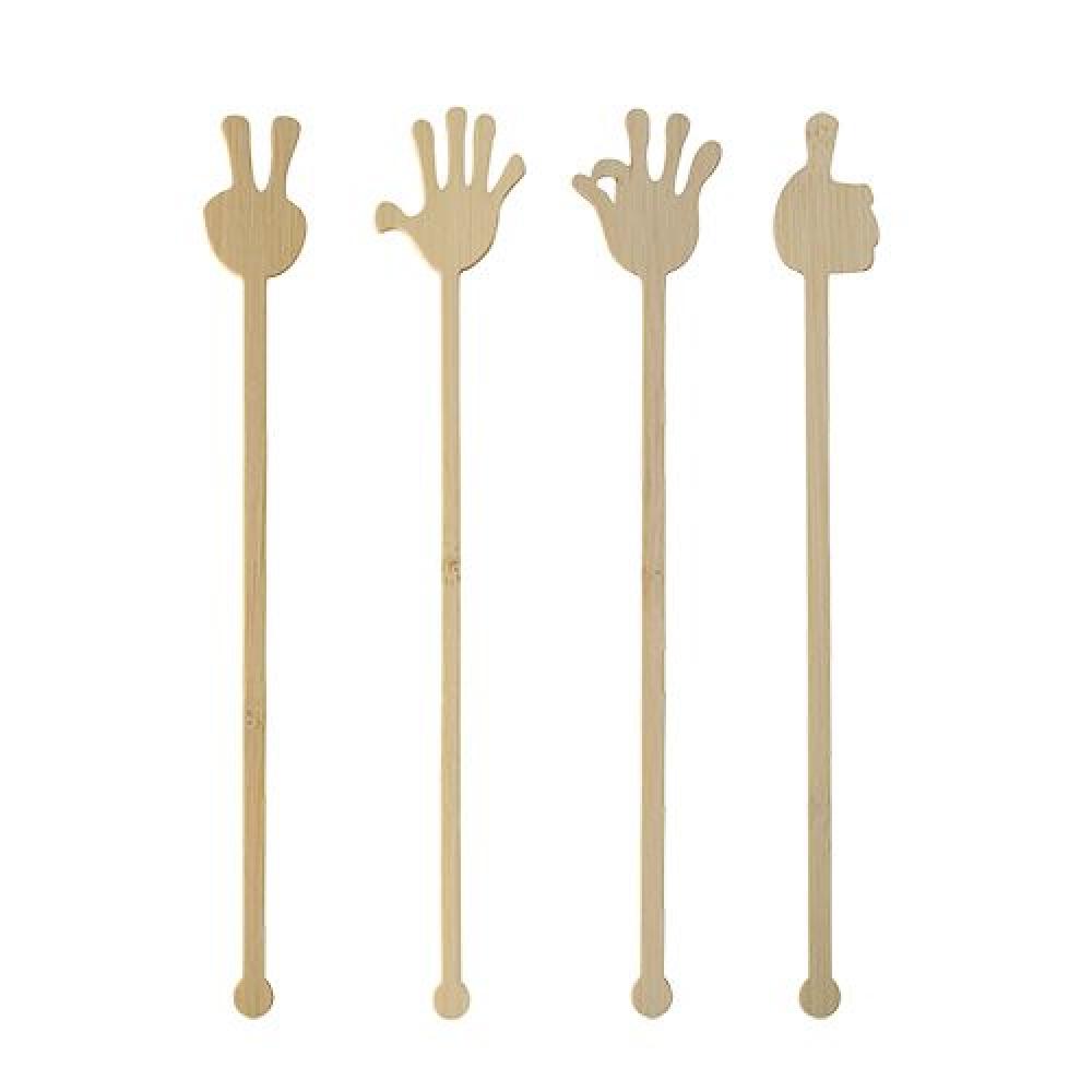 PURE HANDS KOKTEIĻU KOCIŅI 21CM, 100GAB/IEP, BAMBUSS, Pap Star