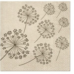 SALVETES 33x33CM, WE CARE DANDELIONS, Paw Decor Collection