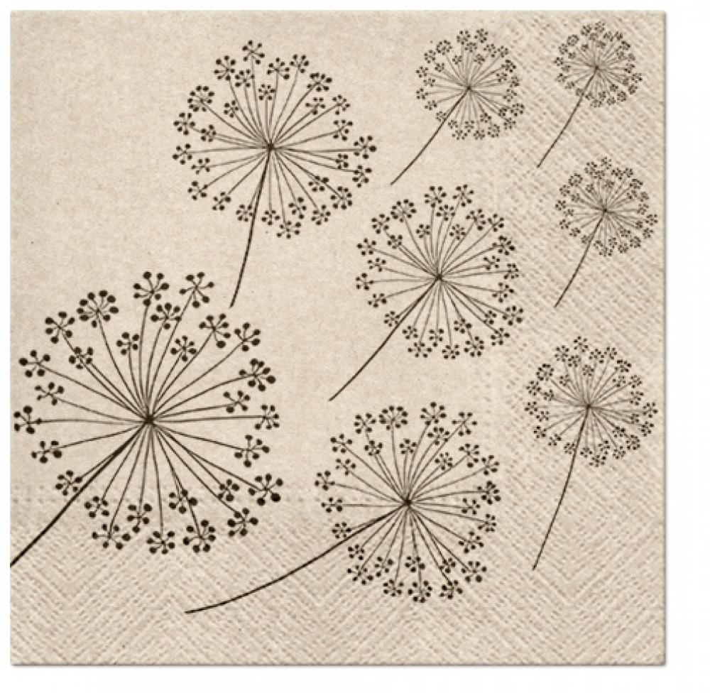 SALVETES 33x33CM, WE CARE DANDELIONS, Paw Decor Collection
