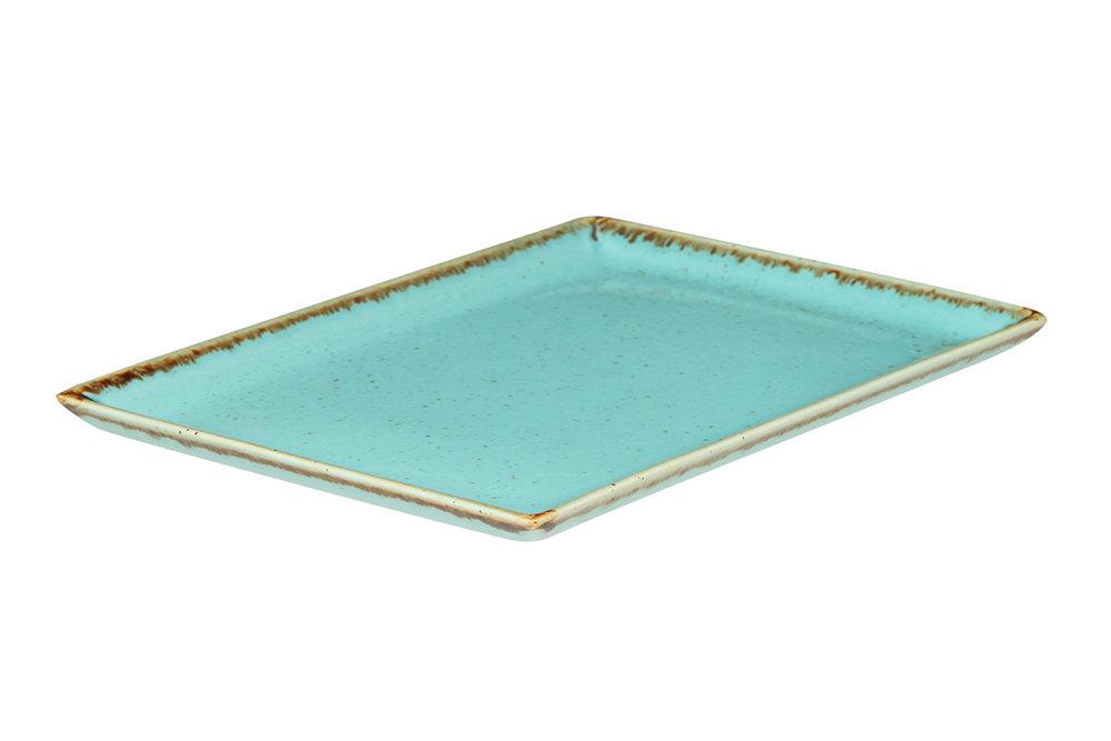 SEASONS TURQUOISE taisnstūrveida šķīvis 27x21cm, Porland