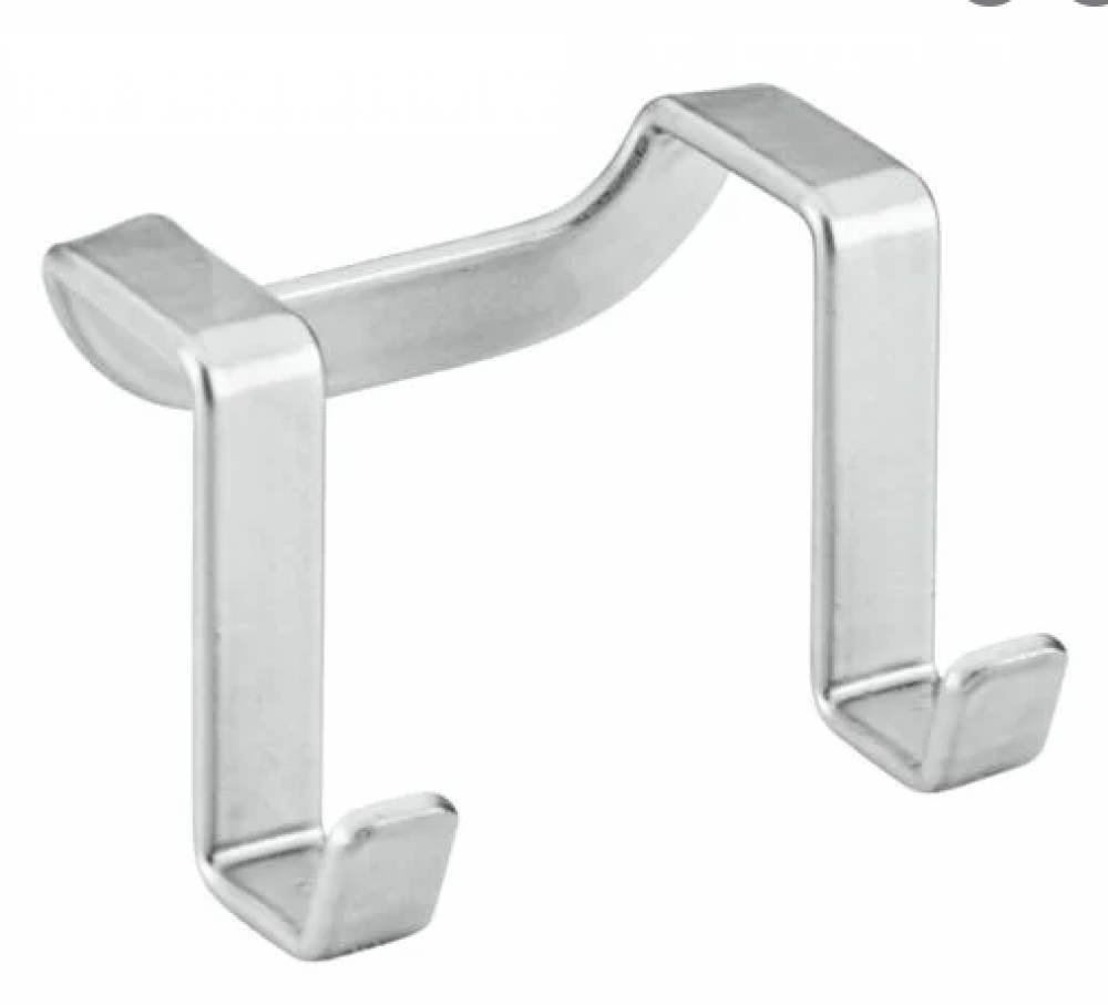 UZ DURVĪM KARINĀMS PAKARAMAIS 6x4CM, 2 ĀĶI, NER.TĒR., POLYTHERM PĀRKL., Metaltex