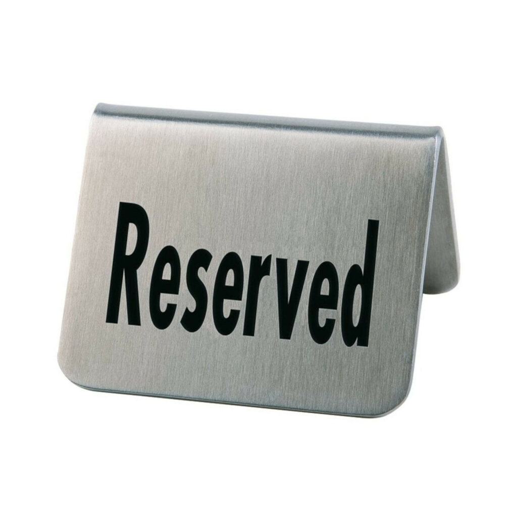 Statīvi galdam RESERVED 5.5×5cm h-3.5cm 2gb