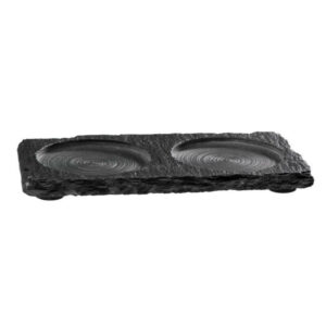 Paliktnis ar divām iedaļām 15x8cm NATURAL SLATE