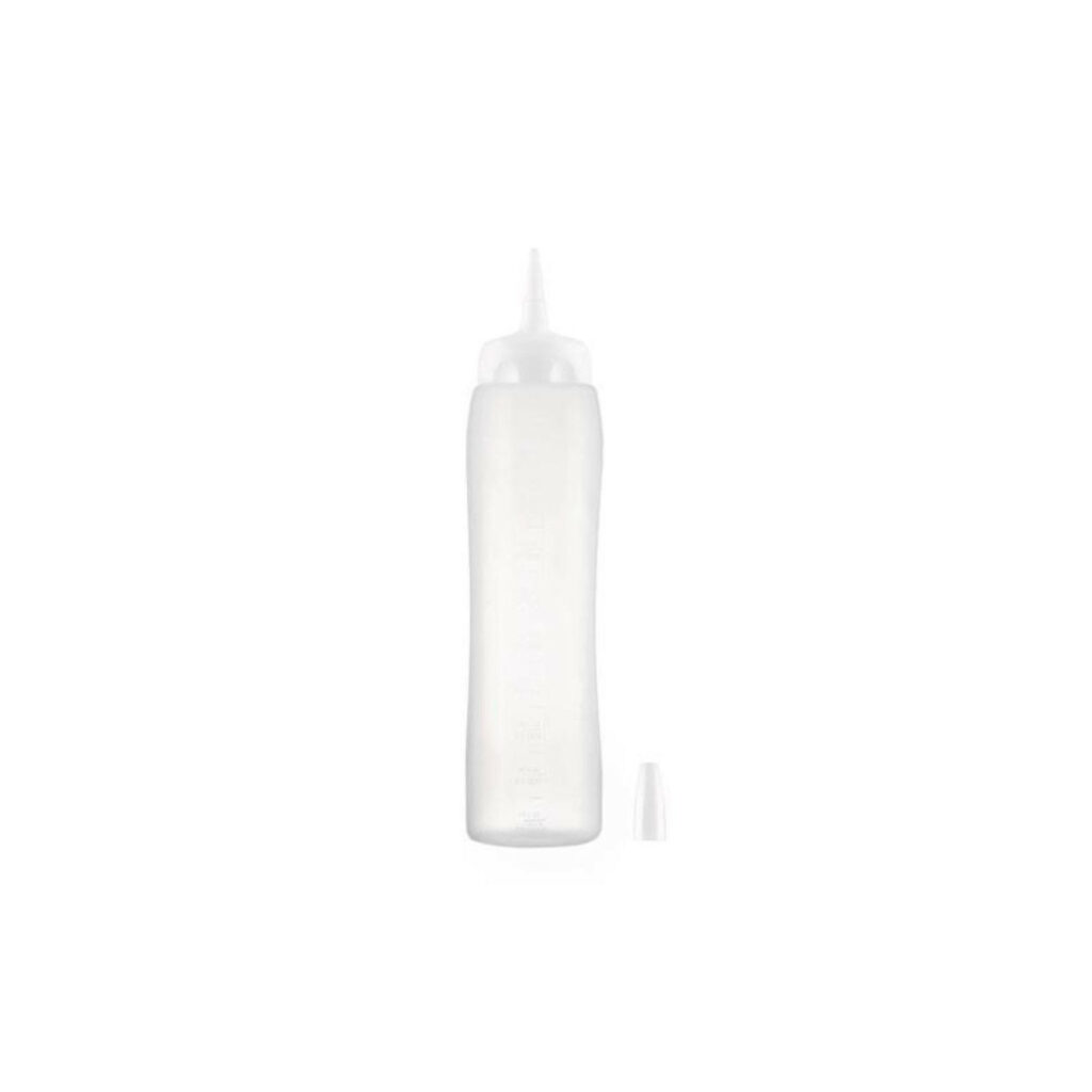 Pudele mērcei plastmasas 1000ml caurspīdīga