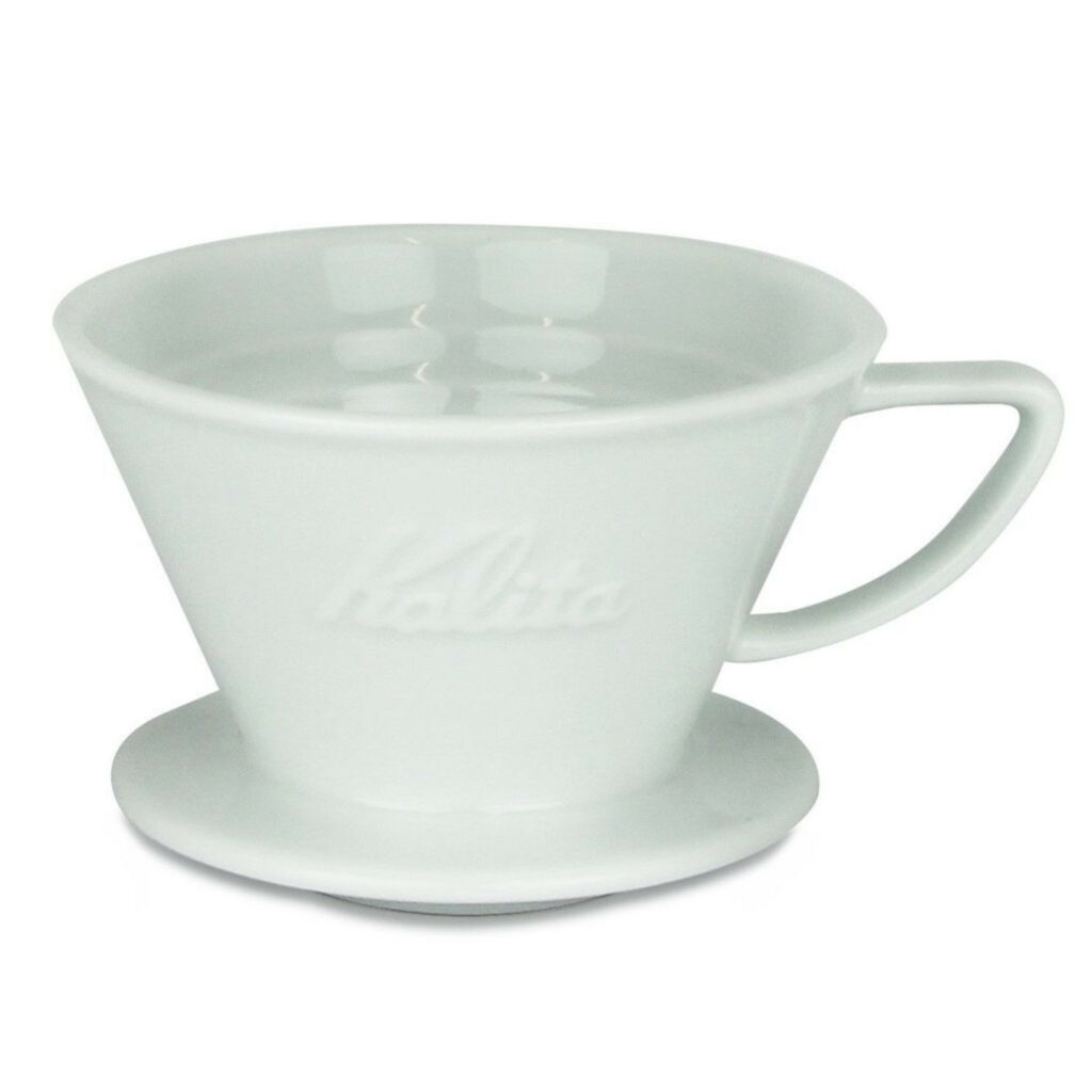 Kalita keramikas filtrs kafijas pagatavošanai, balts